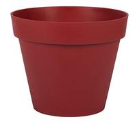 EDA Pot de fleur rond Toscane - Ø 30 x H 26 cm - 10 L - Rouge rubis