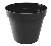 EDA - Pot de Fleur Rond Toscane Ø 40 cm - Volume 23 L - Ø 39,5 x H.31 cm - Gris Anthracite