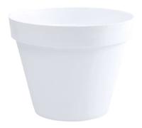 EDA Pot de fleur rond Toscane - Ø 40 x H 32 cm - 23 L - Blanc