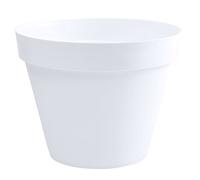 EDA Pot de fleur rond Toscane - Ø 40 x H 32 cm - 23 L - Blanc