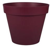 EDA-Pot rond en plastique rouge Bourgogne Eda Toscane 43 L - diamètre 48 x H 40 cm