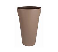 EDA Pot de fleur rond Toscane Ø 48 x H.80 cm - Taupe
