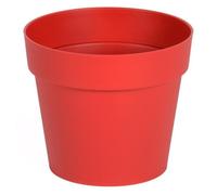 EDA Pot de fleur rond Toscane - Ø 13,6 x H 11,6 cm - 1,1 L - Rouge rubis