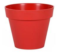 EDA Pot de fleur rond Toscane - Ø 30 x H 26 cm - 10 L - Rouge rubis