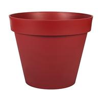 EDA - Pot de Fleur Rond Toscane Ø 48 cm - Volume 43 L - Ø 47,5 x H.39 cm - Rouge Rubis