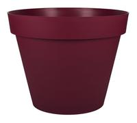 EDA Pot de fleur rond TOSCANE - 76 L - Ø 59 x H.47 cm - Rouge bourgogne