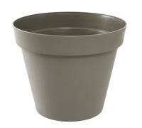 Pot rond taupe - diamètre 60 cm - 76 litres - Toscane 13614 EDA PLASTIQUES
