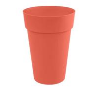 EDA Plastiques Pot de fleur haut Toscane Ø 46 x H 65 cm 67 L Orange terre battue
