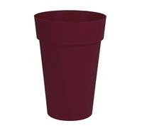 EDA - Pot de Fleur Vase Haut Toscane Ø 46 cm - Volume 67 L - Ø 46 x H.65 cm - Rouge Bourgogne