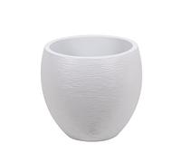 EDA – Pot à fleurs Egg – Blanc cérusé – Ø 50 x 45 cm