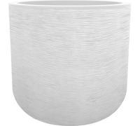 EDA Pot de fleurs rond GRAPHIT UP - 67 L - Ø 49 cm x H 46,2 cm - Blanc cérusé