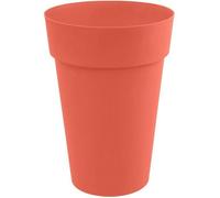 EDA Plastiques Pot de fleur haut Toscane Ø 46 x H 65 cm 67 L Orange terre battue
