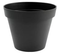 EDA Pot de fleurs rond TOSCANE - 43 L - Ø 47,5 x H.40 cm - Gris Anthracite - Intérieur/Extérieur