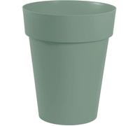 Pot De Fleurs En Plastique Eda Toscane Vert Laurier - Ø 44 Cm Gris