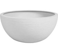 EDA Pot de fleurs vasque GRAPHIT UP - 5,5L - Ø 30 cm x 12 cm - Blanc cérusé