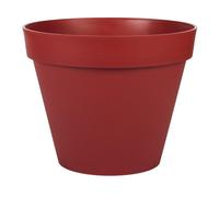 Pot de fleur rond Toscane Ø 40 x H.32 cm - Rouge rubis -