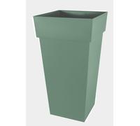 EDA-Pot haut carré en polypropylène vert laurier Eda Toscane 98 L - 43,3 x 43,3 x 80,5 cm