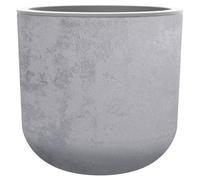 EDA - Pot Rond 50 cm Basalt'Up 67 L - Décor Imitation Béton - Simple Paroi - Zone de Rétention d'eau - Ø 48,5 x H.46,2 cm - Gris béton