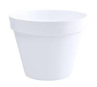 EDA Pot de fleur rond Toscane - Ø 40 x H 32 cm - 23 L - Blanc