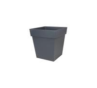 EDA-Pot Toscane carré gris anthracite 49,5 x 49,5 x 52,5 cm de 87 L