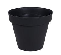 Pot Rond Toscane - 20x17cm - 3l - Anthracite - Eda Plastiques