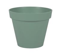 EDA - Pot de Fleur Rond Toscane Ø 25 cm - Volume 6 L - Ø 25 x H.21 cm - Vert Laurier