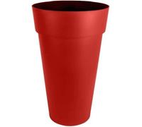 Vase haut rond Toscane XXL Rouge Rubis - 40x80cm 90L - EDA Plastiques