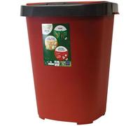 EDA Poubelle City push 40 L rouge rubis