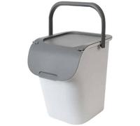 Poubelle à tri avec grande ouverture 40 litres - Gris