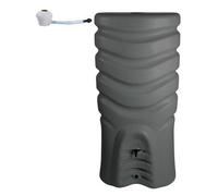 Récupérateur d'eau gris anthracite + kit collecteur - 550 litres - Recup'O EDA PLASTIQUES