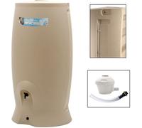 EDA Récupérateur d'eau Récup'O + 1 Kit collecteur 80x64x152cm - Contenance 500L - Beige