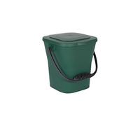 EDA - Seau à Compost 6 L - Mini Poubelle avec Couvercle - Fermeture Hermétique - Compact et Pratique - Vert