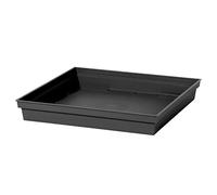 Support de pot GENERIQUE Eda Soucoupe Carrée Toscane 26,7X26,7X3,8Cm - Gris Anthracite 13644 G.Ant Sx6