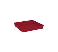 EDA Soucoupe carrée Toscane - 40 cm - Rouge