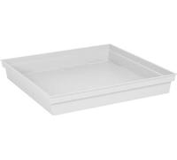 EDA Soucoupe carrée TOSCANE - 40 x 40 x 5,9 cm - Blanc
