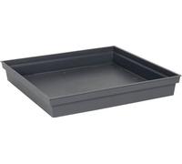 EDA Soucoupe carrée TOSCANE - 40 x 40 x 5,9 cm - Gris anthracite