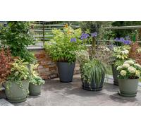 EDA-Soucoupe gris anthracite pour pot Poetic Joy 50 - diamètre 38 x H 4,8 cm