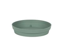 EDA-Soucoupe ronde en polypropylène vert laurier Eda Toscane - diamètre 18,5 cm