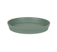 EDA-Soucoupe ronde en polypropylène vert laurier Eda Toscane - diamètre 34,5 cm