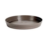 EDA - Soucoupe Ronde TOSCANE Ø 18,5 cm - pour Pot de Fleurs Ø 25 cm - Taupe