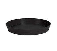 EDA - Soucoupe Ronde Toscane Ø 18,5 cm - pour Pot de Fleurs Ø 25 cm - Gris Anthracite
