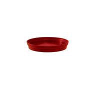 EDA - Soucoupe Ronde TOSCANE Ø 18,5 cm - pour Pot de Fleurs Ø 25 cm - Rouge rubis