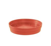 EDA - Soucoupe ronde TOSCANE Ø 34,5 cm pour pot Ø 48 cm - Orange terre battue
