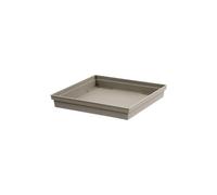 EDA-Soucoupe Toscane carrée coloris taupe 40 x 40 x 5,9 cm