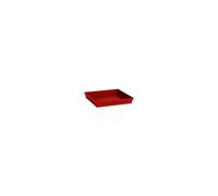 EDA-Soucoupe Toscane carree Rouge rubis L26,7x l26,7x H3 cm