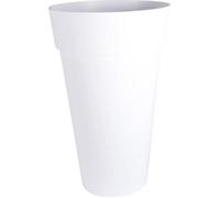 Vase haut rond Toscane XXL Blanc - 48x80cm 90L - EDA Plastiques