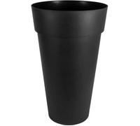 Pot haut rond anthracite - diamètre 48 cm - 90 litres - Toscane 13637 EDA PLASTIQUES