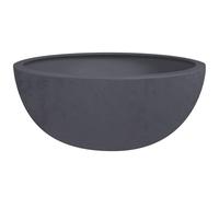 EDA - Vasque Basalt'Up 40 cm - 14,9 L - Décor Imitation Béton - Ø 40 x H.16,5 cm - Gris Anthracite