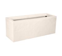 EDA Jardinière Volcania Up 57 L Intérieur/Extérieur Décor Pierre Beige Calcaire