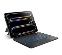 edaiser Étui avec clavier amovible pour Apple iPad Air 2025 13" (M3-M2) et iPad Pro 12,9" (6e à 3e génération) : clavier rétroéclairé sans fil avec pavé tactile, housse de protection magnétique